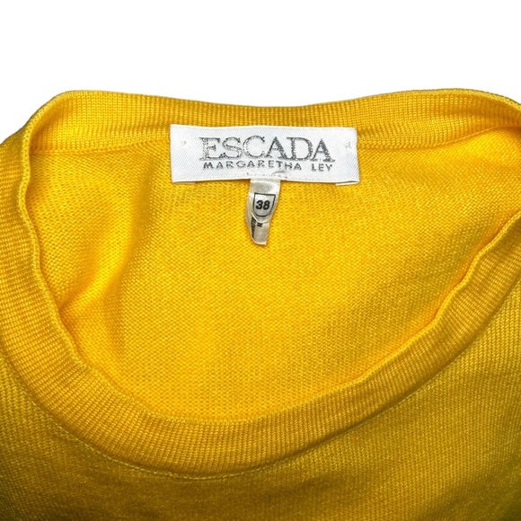 Vintage Escada Short Sleeve Knit Crewneck Top Size EU 38 - Picture 3 of 4